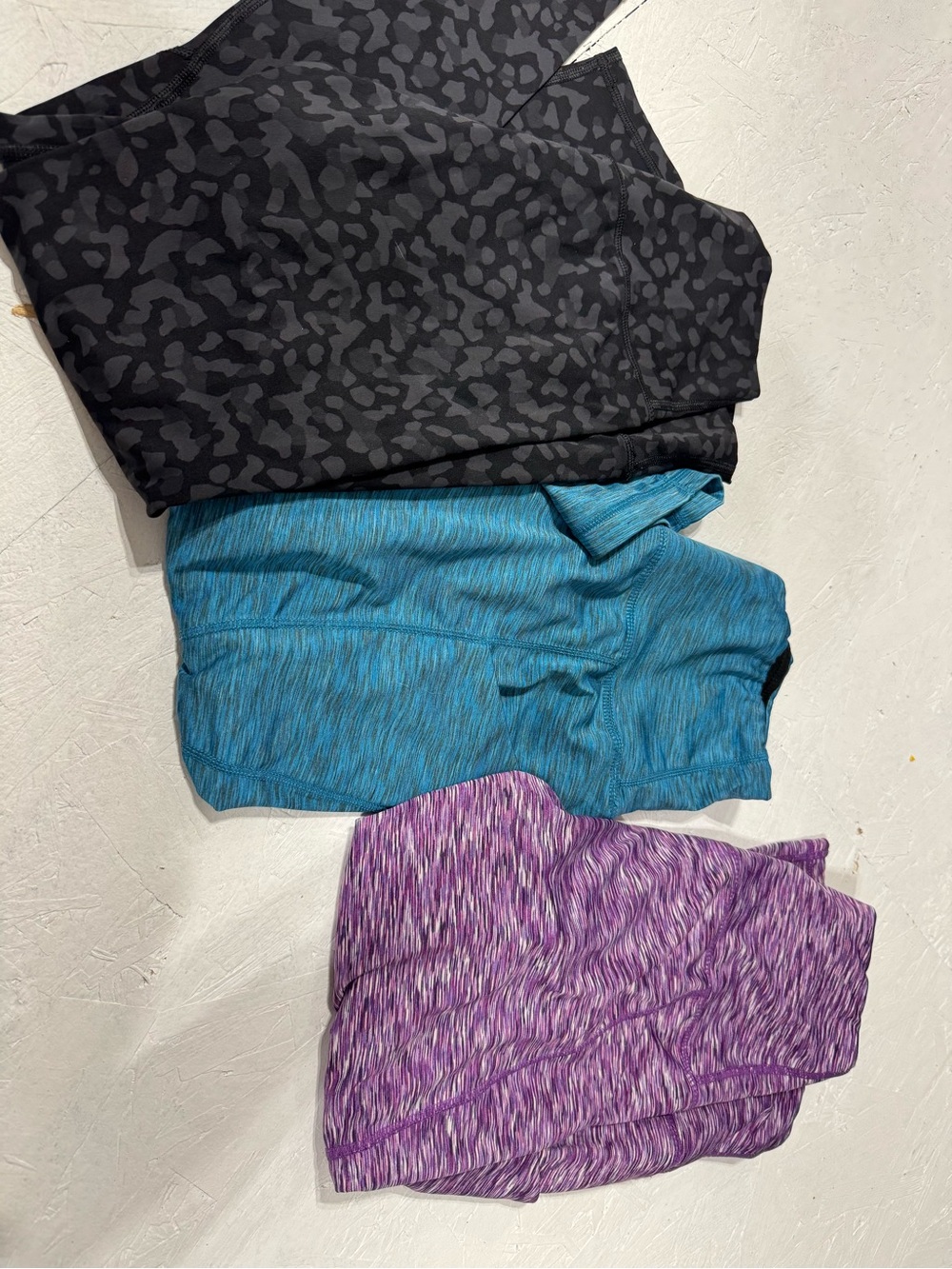Mixed Women’s Active Leggings - Burgundy, Black, Gray, Purple, Blue, Brown - Picture 5 of 7